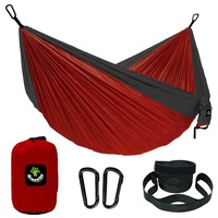 Hamac de Camping 3 places, Portable, simple ou Double, accessoires d'extérieur, sangles d'arbre