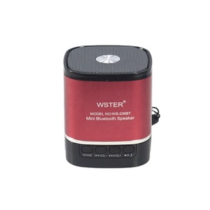 Ws236bt ngoài trời di động âm nhạc Máy nghe nhạc hợp kim nhôm kim loại mini xách tay loa không dây kim loại bass loa với Selfie - Product Image 4