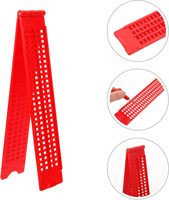 Tableau d'écriture portable Braille 4 lignes 28 cellules vert rouge bleu avec stylet pour aveugles, fournitures scolaires pratiques en plastique