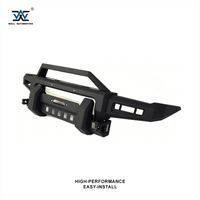 Pare-chocs avant en acier 4x4 tout-terrain le plus vendu avec éclairage LED, protection avant noire pour Jimny 1998+, pare-chocs avant de rechange