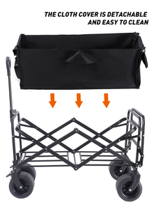 E-RIKE Mini Size Heavy Duty Collapsible <b>Foldable</b> <b>Trolley</b> Cart Garden Camping Beach Folding Wagon - Product Image 3