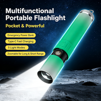 Lampe torche LED rechargeable portable, idéale pour le camping, la randonnée et les situations d'urgence