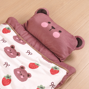 Colchoneta Personalizada para Siesta de Niños con Almohada y Manta de Forro Polar Punteado, Saco de Dormir Enrollable para Guardería con Correas, Paquete Preescolar - Product Image 3