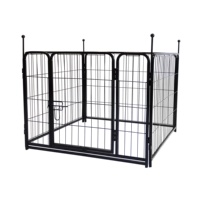 Enclos pliable pour animaux de compagnie, enclos portable pour chien avec porte, portail en métal léger pour escaliers et portes intérieures, largeur réglable