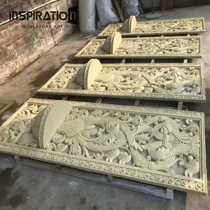 Outdoor Decoration Classical Roman Large Size Carved Relief Sculpture Figure Statue Sculpture Stone Reliefs