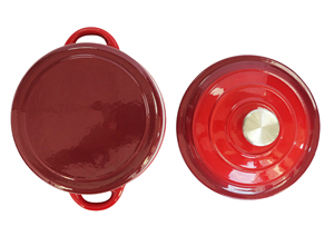 Casserole <span class=keywords><strong>en</strong></span> <span class=keywords><strong>fonte</strong></span> émaillée avec couvercle, logo personnalisé - Product Image 6