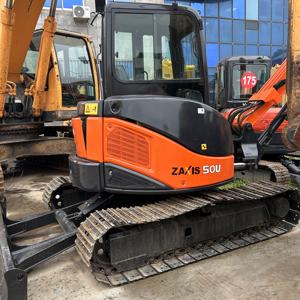 Excavatrice sur chenilles Hitachi ZX50U d'occasion, composants principaux intactes, moteur, boîte de vitesses, pompe à engrenages, roulement, godet de 0,19 m, 5,33 tonnes - Product Image 4