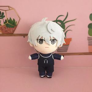 Peluche de Anime de 20cm con cierre azul, Bachira Meguru <span class=keywords><strong>Seishiro</strong></span> <span class=keywords><strong>Nagi</strong></span> Reo Mikage, muñeco de Cosplay, juguetes de peluche suaves para niños, regalo de Navidad - Product Image 2