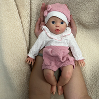Poupée Reborn en Silicone Corps Entier de 40 cm (16 Pouces) Douce au Toucher et Ultra-Realiste, Bébé Fille Nouveau-né Réaliste pour Référence Artistique et Sculpturale