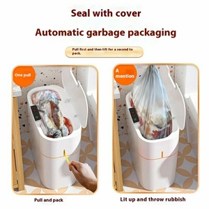 Automatic Smart Standing Trash Can Luxury Electric Plastic <strong>Toilet</strong> Sanitary Bucket All-Match New For Household Living Room - Product Image 3