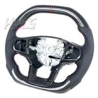 Volante de Fibra de Carbono Personalizado 2020-2025 para Ford Explorer ST ST-Line King Ranch Timberline con Cuero Perforado