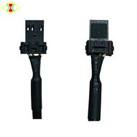 Câble adaptateur femelle coudé pour ballast haute tension D1S avec connecteur universel, câble 3 fils de 40 cm pour ballast de lampe au xénon HID