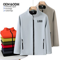 Individuell Bedruckte Herren Polyester Softshell-Jacke Großhandel Arbeitskleidung Wasserdichte Windjacke Sport Outdoor Herrenjacken