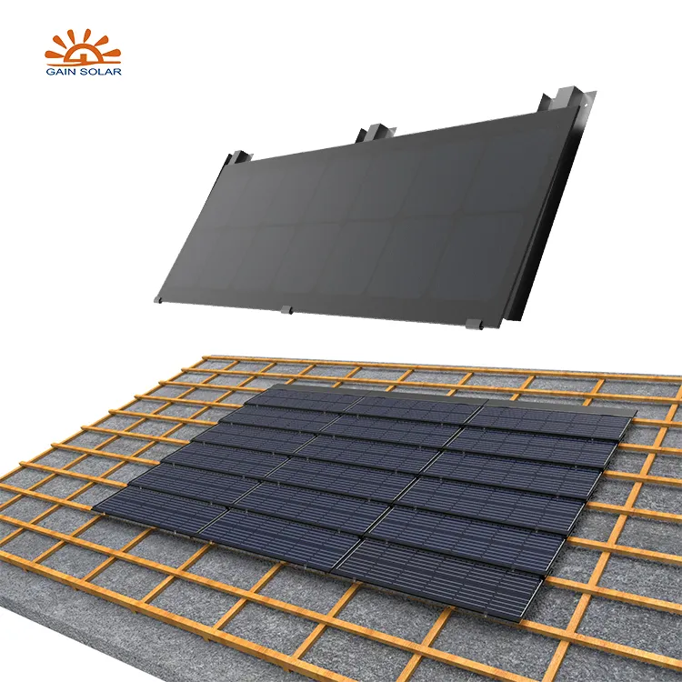 BIPV Roofing System Innovative Design Photovoltaic Technology Green Energy Solar Shingle Roof Tiles