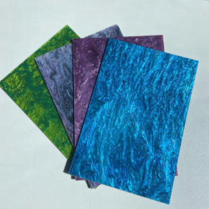 Lot de feuilles acryliques marbrées Bridgevia en perles mélangées, épaisseur 3 mm, 200x300 mm, matériau plastique pour découpe laser et créations DIY - Product Image 1