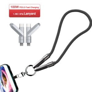 <span class=keywords><strong>2025</strong></span> xu hướng 100W Type-C nylon bện phí 1 Dây Buộc 5A cáp <span class=keywords><strong>USB</strong></span> sạc nhanh phụ kiện di động bán buôn sẵn sàng để tàu - Product Image 1