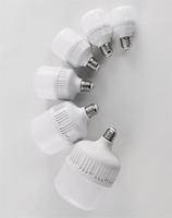 Ampoule LED en forme de T à haute luminosité E27 sans scintillement SMD2835 5w 10w 15w 20w avec revêtement plastique, économie d'énergie