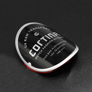 <span class=keywords><strong>Logo</strong></span> en métal personnalisé pour tête de vélo 3d plaque métallique étiquette vélo insigne emblème - Product Image 4