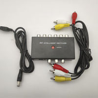 Intelligenter AV-Matrix-Videomischer RCA-Anschlüsse Master-Slave-Video Links-Rechts-Kanäle Audio-Switcher für Heimkonferenz KTV