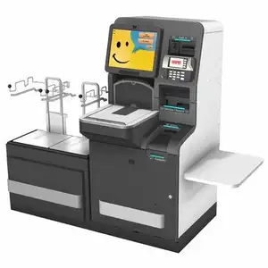 Оплата наличными сенсорный экран супермаркет self checkout киоск