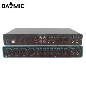 DAYMIC Máy Trộn DJ Giao Diện Âm Thanh Kênh DM 404 Professiona4 24Bit 192 KHz Máy Ghi Âm Podcast Nhạc Cụ Phòng Thu - Product Image 1