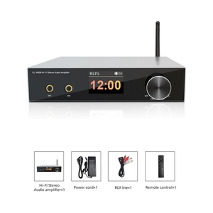 Amplificador Doméstico de Aluminio de Alta Fidelidad Cloudyx CL-600B PRO |   Micrófono Inalámbrico UHF WiFi 6 para Karaoke con Transmisión Airplay/DLNA/<span class=keywords><strong>QPlay</strong></span> - Product Image 4