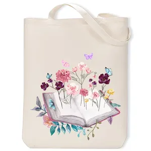 „I'm With The Banned Books“-Tragetasche, wiederverwendbare Canvas-Tasche mit Buchaufdruck für Buchliebhaber und Leser - Product Image 3