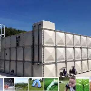 GRP Water Tank Modular Fiberglass Reinforced Plastic GRP FRP Water Storage Tank China