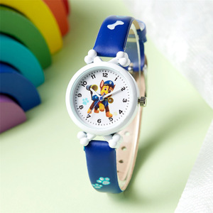 Montre à bracelet pour enfants, garçons et filles, motif dessin animé <span class=keywords><strong>Pat</strong></span>'<span class=keywords><strong>Patrouille</strong></span>, mouvement à quartz, bracelet en acrylique, cadran à aiguilles, boîtier en alliage écologique, boucle ardillon - Product Image 2