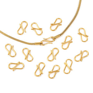 ตัวล็อคสแตนเลสชุบทอง 18k PVD แบบ S สำหรับงาน DIY ทำสร้อยข้อมือ สร้อยคอ และเครื่องประดับอื่นๆ ขายส่ง - Product Image 1