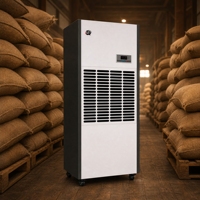 Deumidificatore Industriale da Pavimento 248L per Silos di Chicchi di Caffè e Stanze di Stoccaggio, Preservazione della Qualità del Caffè