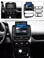 Tesla Android 13 8+128G Carplay Lecteur vidéo Android pour Renault Clio 2013-2015 Écran IPS AM FM Lecteur DVD Moniteur de voiture