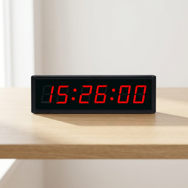 GANXIN Office Desk Bedroom Wall Clock Rechargeable Power Digital Countdown Gym Fitness Interval Timer with Remote & Push Button