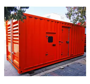 440 volt 3 phase detroit diesel power 10 megwatt 10000kw generator pemantauan boom set untuk wadah reefer