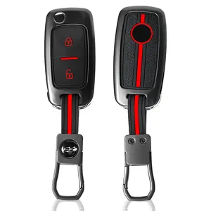 Étui de protection pour clé télécommande de <span class=keywords><strong>voiture</strong></span> à 2 boutons, pour VW <span class=keywords><strong>Volkswagen</strong></span> Amarok Polo Golf 4 5 6 MK4 Bora Jetta Altea Alhambra Passat <span class=keywords><strong>Fox</strong></span> - Product Image 3