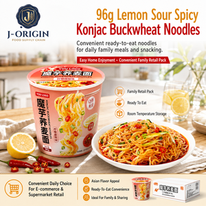 96g Lemon Sour Spicy <strong>Konjac</strong> Buckwheat <strong>Noodles</strong> Ready to Eat Instant Low Calorie Asian Food Snack OEM Private Label - Product Image 3