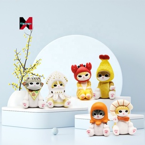 Mariscos camarones fritos gato figura COS gato comida jugar tiburón gato exportación muñeca modelo escritorio ornamento decoración estatua - Product Image 3