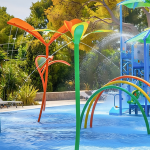 Fleur aquatique rotative en <span class=keywords><strong>acier</strong></span> inoxydable pour parc aquatique, jeux pour aire de jeux aquatique et <span class=keywords><strong>piscine</strong></span> - Product Image 6