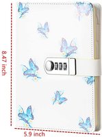 Agenda numérique A5 2027-2026 avec serrure, carnet de notes, journal à combinaison avec verrouillage par mot de passe, style spirale, couverture en PP, cadeaux