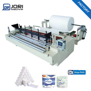 Machine automatique de rembobinage rapide de papier toilette en rouleaux jumbo avec panneau de <span class=keywords><strong>production</strong></span> automatique de papier toilette en rouleaux jumbo - Product Image 1