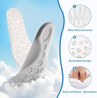 Semelles de sport unisexes Wayeah avec soutien de la voûte plantaire, absorption des chocs, soulagement de la fatigue, distribution de la pression, ajustement parfait, 1 paire