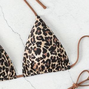 ชุดบิกินี่ 3 ชิ้น ดีไซน์เนอร์ OEM ปี 2025 สำหรับผู้หญิง ลายดอกไม้/ลายเส้น/ลายเสือดาว ผ้าแจ็คการ์ดเนื้อแน่น พร้อมโครงเสริมทรงแบบดันทรง สายรัดรูปตัววี - Product Image 5