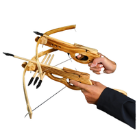 Arc à flèches en bois fait main unisexe avec pointes souples pour jeux classiques en extérieur et en intérieur, modèles d'armes anciennes, arc et flèches non letalisants