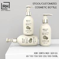 Bouteille en plastique HDPE 60ml 100ml 150ml pour gel douche, huile essentielle, shampoing et nettoyant visage, flacon pompe blanc multi-tailles