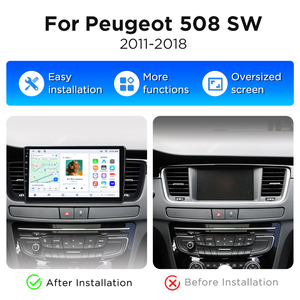วิทยุติดรถยนต์ Junsun ระบบไร้สาย Carplay Android Auto สำหรับ Peugeot 508 508SW ปี 2011-2018 เครื่องเล่น DVD ในรถยนต์ ชุดหัวหน้าจอรถยนต์ มัลติมีเดีย GPS นำทาง RDS - Product Image 2
