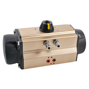 Vanne papillon pneumatique à double bride en acier inoxydable COVNA, à siège métallique à triple décalage, PN16, DN150, 6 pouces, avec fenêtre de 90 jours - Product Image 1