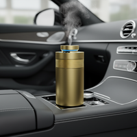 Diffuseur d'arômes électrique portable pour voiture et maison, sans eau, rechargeable, en alliage d'aluminium, machine à parfum intelligente avec 1 an de garantie