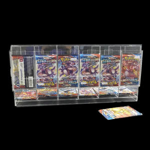 DESIGN PERSONNALISÉ <span class=keywords><strong>5</strong></span> COMPARTIMENTS ACRYLIQUE cartes <span class=keywords><strong>pokemon</strong></span> <span class=keywords><strong>Booster</strong></span> Box cartes <span class=keywords><strong>pokemon</strong></span> <span class=keywords><strong>Booster</strong></span> Box - Product Image 1