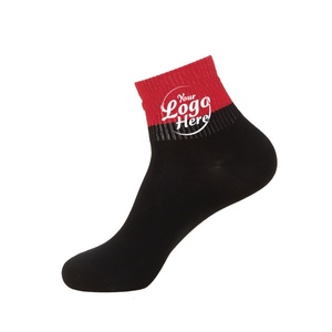 <b>Breathable</b> Anti Slip Sports <b>Socks</b> for Men Custom Logo Summer Warm Sweat Absorbing Odor Resistant Crew Cotton - Product Image 1