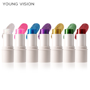 YOUNG VISION 7 Colores Maquillaje <span class=keywords><strong>de</strong></span> Escenario <span class=keywords><strong>Brillo</strong></span> Facial Sombra <span class=keywords><strong>de</strong></span> Ojos Belleza Barra <span class=keywords><strong>de</strong></span> <span class=keywords><strong>Brillo</strong></span> Corporal Colorida Sin Difuminación - Product Image 1
